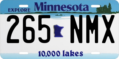 MN license plate 265NMX
