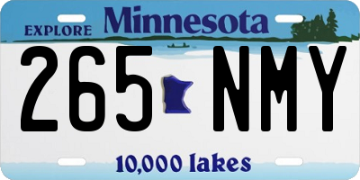 MN license plate 265NMY