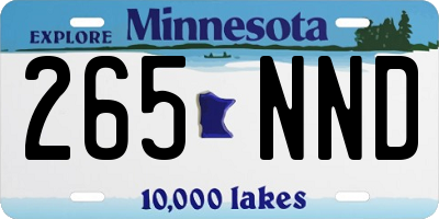 MN license plate 265NND