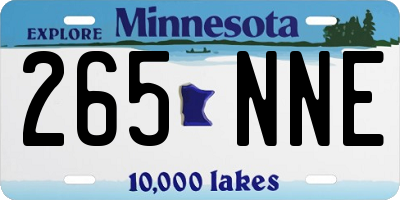MN license plate 265NNE