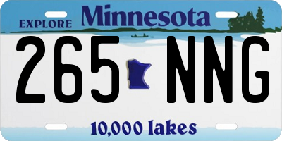 MN license plate 265NNG