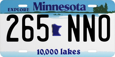 MN license plate 265NNO