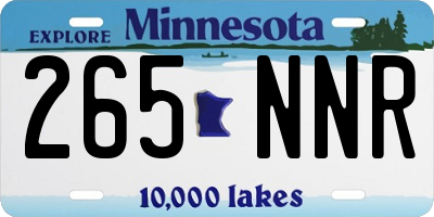 MN license plate 265NNR