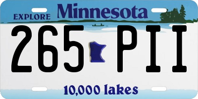 MN license plate 265PII