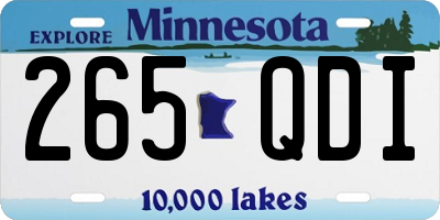 MN license plate 265QDI