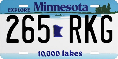MN license plate 265RKG