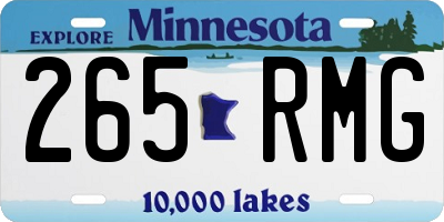 MN license plate 265RMG
