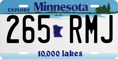 MN license plate 265RMJ