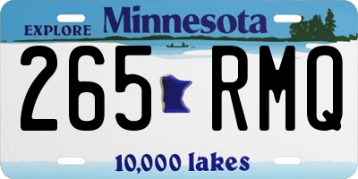 MN license plate 265RMQ