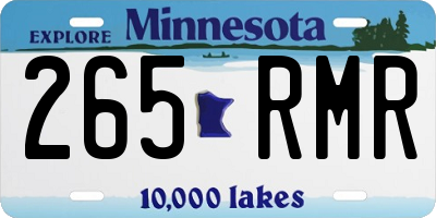 MN license plate 265RMR