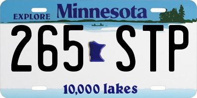 MN license plate 265STP
