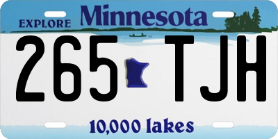 MN license plate 265TJH