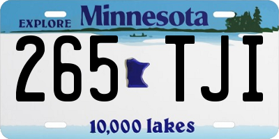 MN license plate 265TJI