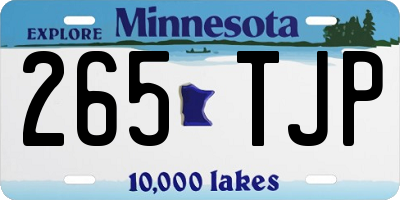 MN license plate 265TJP