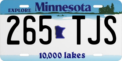 MN license plate 265TJS