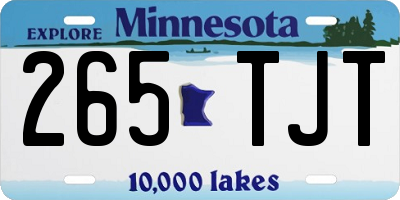 MN license plate 265TJT