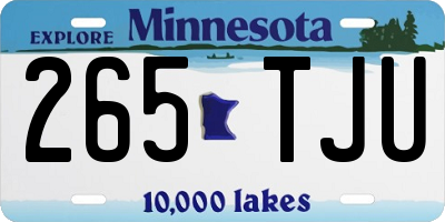 MN license plate 265TJU