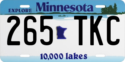 MN license plate 265TKC