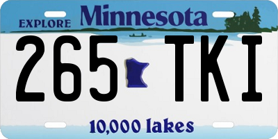 MN license plate 265TKI