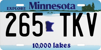 MN license plate 265TKV