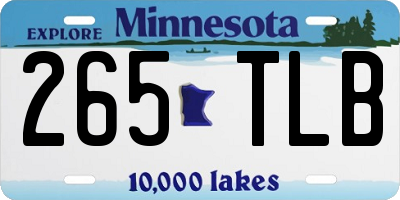 MN license plate 265TLB