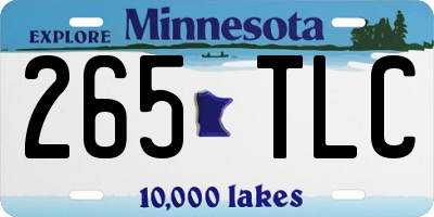 MN license plate 265TLC