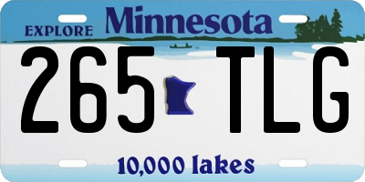 MN license plate 265TLG