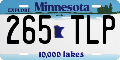 MN license plate 265TLP