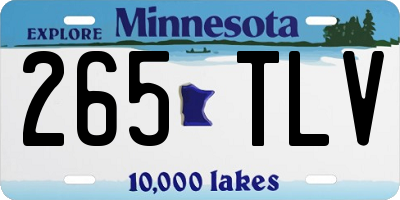 MN license plate 265TLV