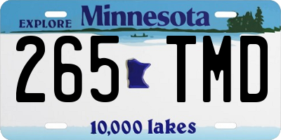 MN license plate 265TMD