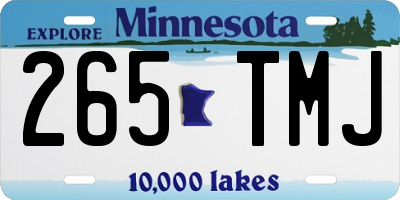 MN license plate 265TMJ
