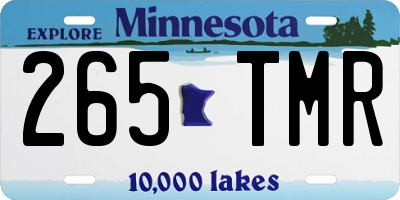 MN license plate 265TMR