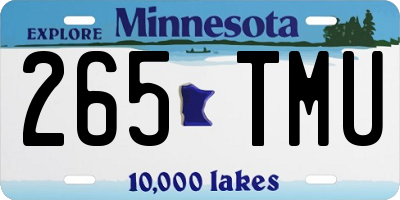 MN license plate 265TMU