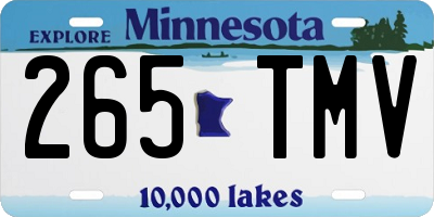 MN license plate 265TMV