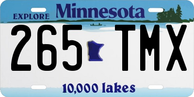MN license plate 265TMX