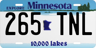 MN license plate 265TNL