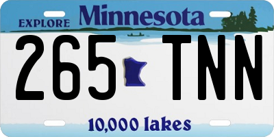 MN license plate 265TNN