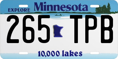 MN license plate 265TPB
