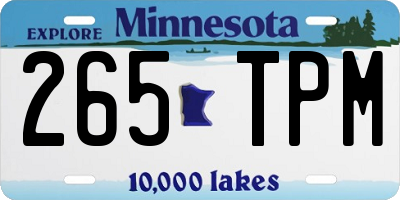 MN license plate 265TPM