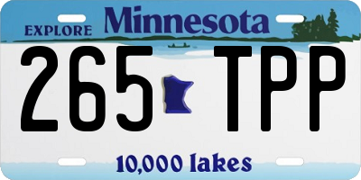 MN license plate 265TPP