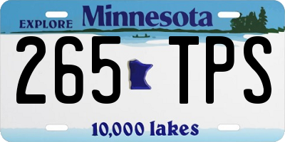 MN license plate 265TPS