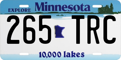 MN license plate 265TRC