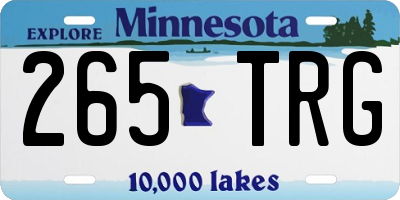 MN license plate 265TRG