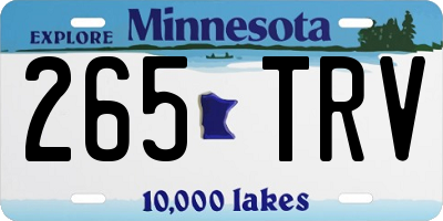 MN license plate 265TRV