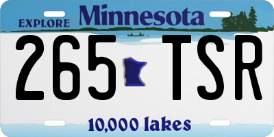 MN license plate 265TSR