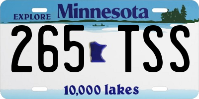MN license plate 265TSS