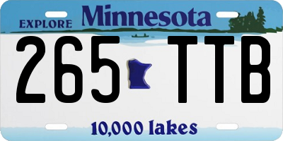MN license plate 265TTB