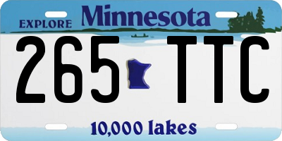 MN license plate 265TTC