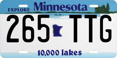 MN license plate 265TTG