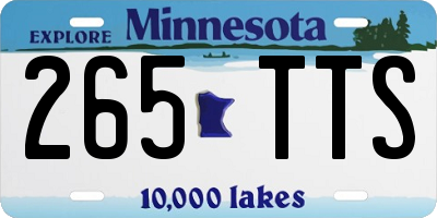 MN license plate 265TTS